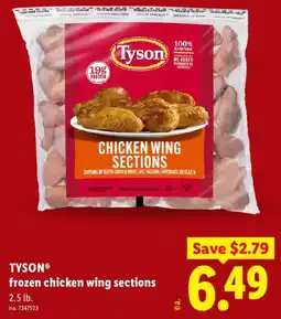 Lidl Tyson frozen chicken wing sections offer