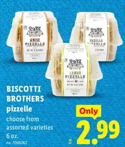 Lidl Biscotti Brothers pizzelle offer