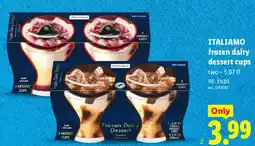 Lidl Italiamo frozen dairy dessert cups offer