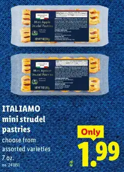 Lidl Italiamo mini strudel pastries offer