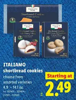Lidl Italiamo shortbread cookies offer