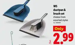 Lidl W5 dustpan & brush set offer