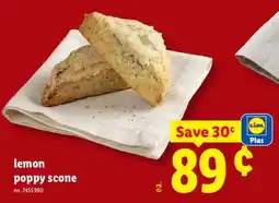 Lidl Lidl lemon poppy scone offer