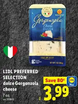 Lidl Lidl preferred selection dolce gorgonzola cheese offer