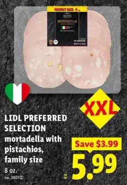 Lidl Lidl preferred selection mortadella with pistachios offer