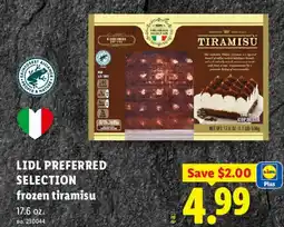 Lidl Lidl preferred selection frozen tiramisu offer