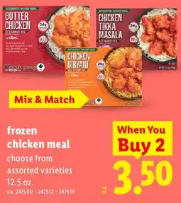 Lidl Frozen chicken meal offer