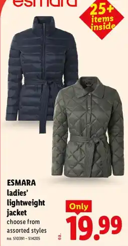 Lidl Esmara ladies' lightweight jacket offer