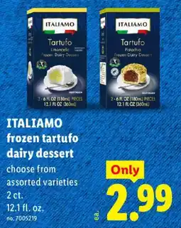 Lidl Italiamo frozen tartufo dairy dessert offer