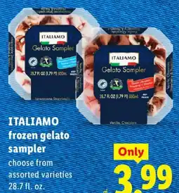 Lidl Italiamo frozen gelato sampler offer