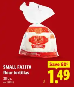 Lidl Small Fajita flour tortillas offer