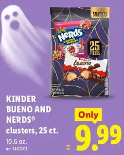 Lidl Kinder bueno and nerds clusters offer
