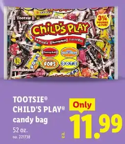Lidl Tootsie Child's Play candy bag offer