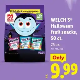 Lidl Welch's halloween fruit snacks offer