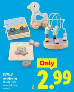 Lidl Lupilu wooden toy offer