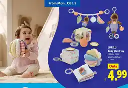 Lidl Lupilu baby plush toy offer