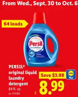 Lidl Persil original liquid laundry detergent offer