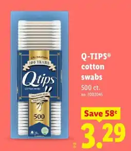 Lidl Q-tips cotton swabs offer