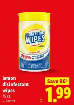 Lidl Lidl disinfecting wipes offer