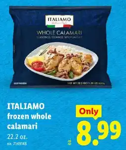 Lidl Italiamo frozen whole calamari offer