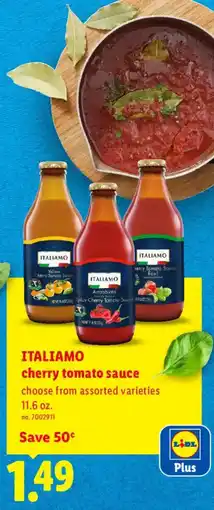 Lidl Italiamo cherry tomato sauce offer