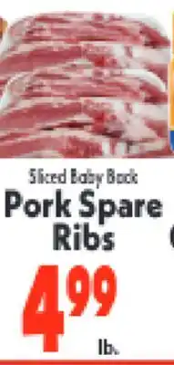 Marino's Supermarket Sliced Baby Back Pork Spare Ribs offer