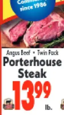 Marino's Supermarket Angus Beef • Twin Pack Porterhouse Steak offer