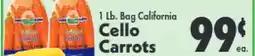 Marino's Supermarket 1 Lb. Bag California Cello Carrots offer