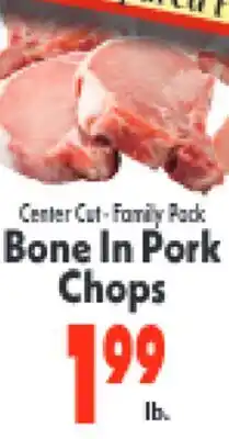 Marino's Supermarket Center Cut β’ Family Pack Bone In Pork Chops offer