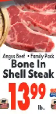 Marino's Supermarket Angus Beef β’ Family Pack Bone In Shell Steak offer