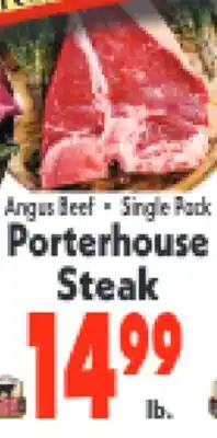Marino's Supermarket Angus Beef • Single Pack Porterhouse Steak offer