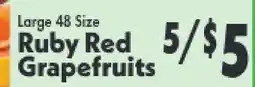 Marino's Supermarket Large 48 Size Ruby Red Grapefruits offer