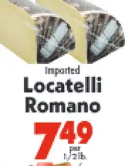 Marino's Supermarket Locatelli Romano offer