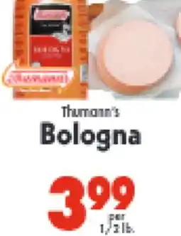 Marino's Supermarket Thunann's Bologna offer
