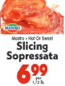 Marino's Supermarket Slicing Sopressata offer