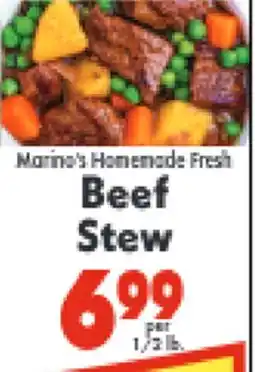 Marino's Supermarket Marina's Homemade Fresh Beef Stew offer