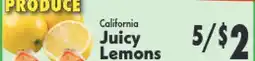 Marino's Supermarket California Juicy Lemons offer
