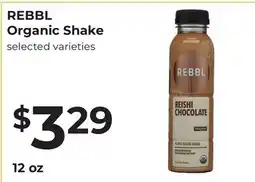 Lifethyme REBBL Organic Shake offer