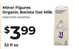 Lifethyme Minor Figures Organic Barista Oat Milk offer
