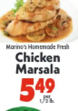 Marino's Supermarket Marina's Homemade Fresh Chicken Marsala offer