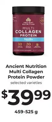 Lifethyme Ancient Nutrition Multi Collagen Protein Powder offer