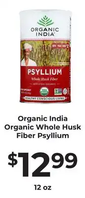 Lifethyme Organic India Organic Whole Husk Fiber Psyllium offer