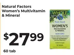 Lifethyme Natural Factors Women's Multivitamin & Mineral offer