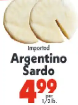Marino's Supermarket Argentino Sardo offer