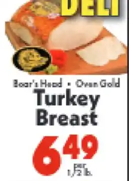 Marino's Supermarket Boar's Head · Oven Gold Turkey Breast offer