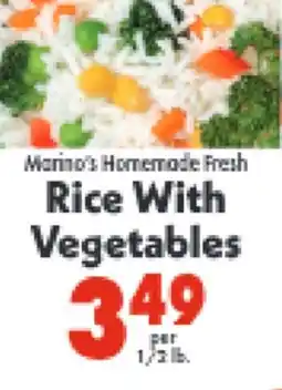 Marino's Supermarket Marino's Homemade Fresh Rice With Vegetables offer