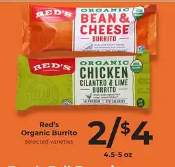 Lifethyme Red's Organic Burrito offer