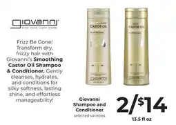 Lifethyme Giovanni Shampoo and Conditioner offer