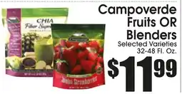 Supremo Foods Inc Campoverde Fruits OR Blenders offer