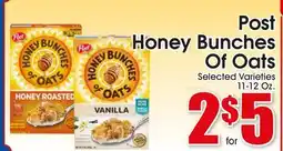 Supremo Foods Inc Post Honey Bunches Of Oats offer